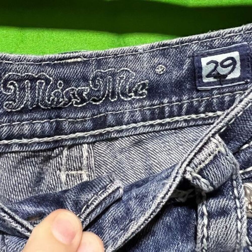 Miss Me Women's Easy Bootcut Jeans Embroidered‎ Blue Size 29 - Picture 6 of 7